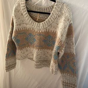 Free People cozy cropped sweater